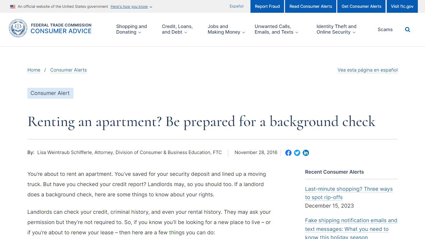 Renting an apartment? Be prepared for a background check